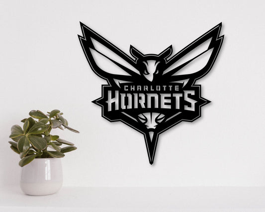Charlotte Hornets NBA Teams Designed Logo Badge Shield Metal Laser Cut files svg dxf ai png jpg pdf eps