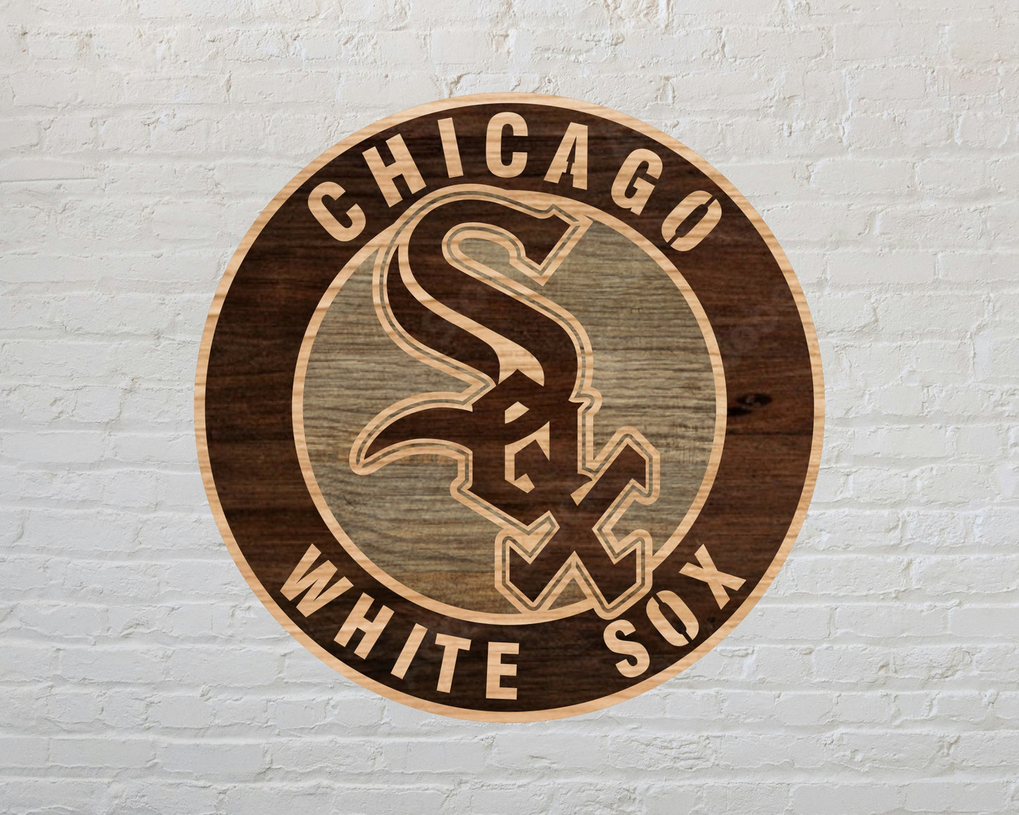 Chicago White Sox Multi Layer Laser Cut files svg dxf ai png