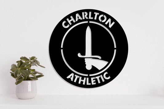 Charlton Athletic FC Badge Shield Metal Laser Cut files svg dxg jpg png pdf ai eps
