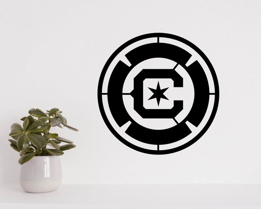 Chicago Fire FC MLS  Badge Shield Metal Laser Cut files ai svg jpg png dxf eps pdf