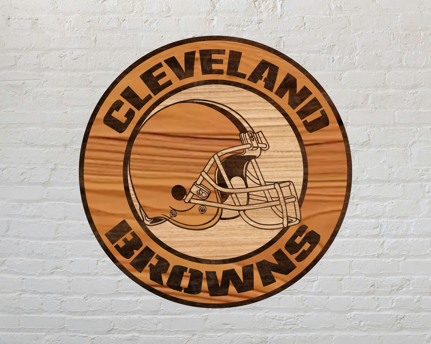 Cleveland Browns Designed Logo Multi Layer Laser Cut files svg dxf ai png