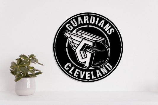 Cleveland Guardians Badge Shield Metal Laser Cut files svg dxf ai png jpg pdf eps