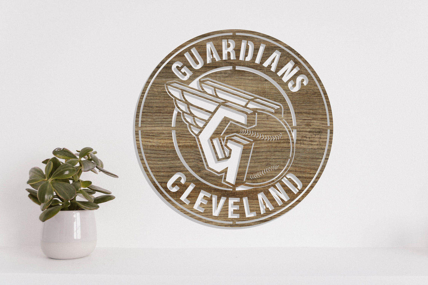Cleveland Guardians Badge Shield Metal Laser Cut files svg dxf ai png jpg pdf eps