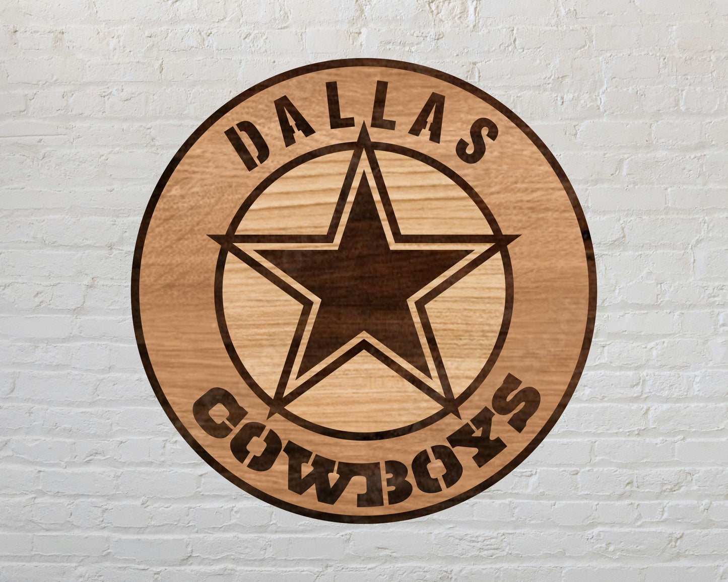 Dallas Cowboys Logo Multi Layered Laser Cut files svg dxf ai png
