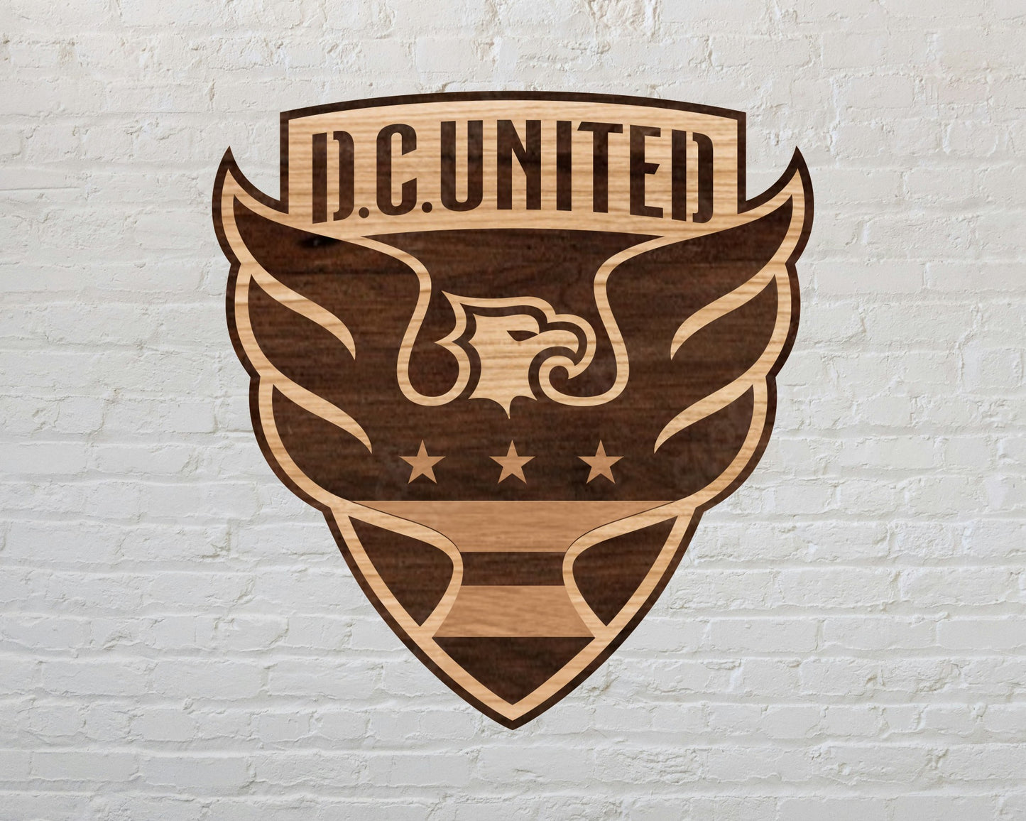 DC United MLS Football Club FC Multilayer Laser Cut files svg dxf ai png