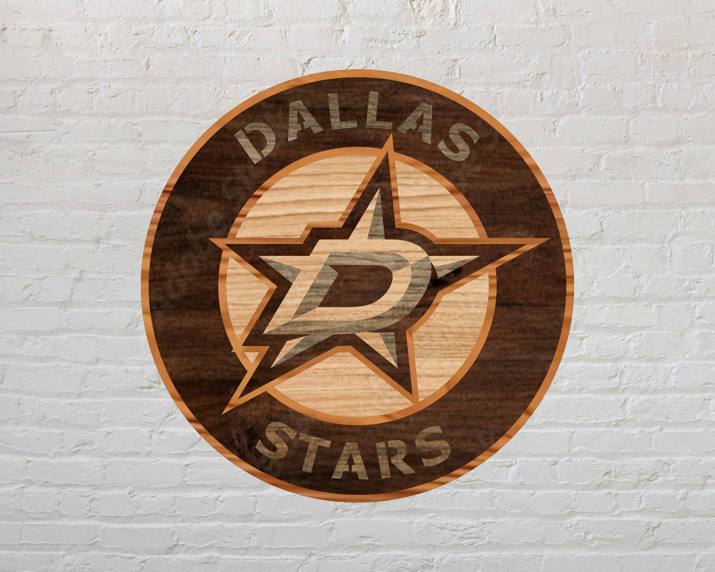 Dallas Stars NHL Teams Designed Logo Multi Layer Laser Cut files svg dxf ai png