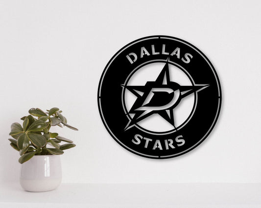 Dallas Stars NHL Teams Designed Logo Badge Shield Metal Laser Cut files svg dxf ai png jpg pdf eps