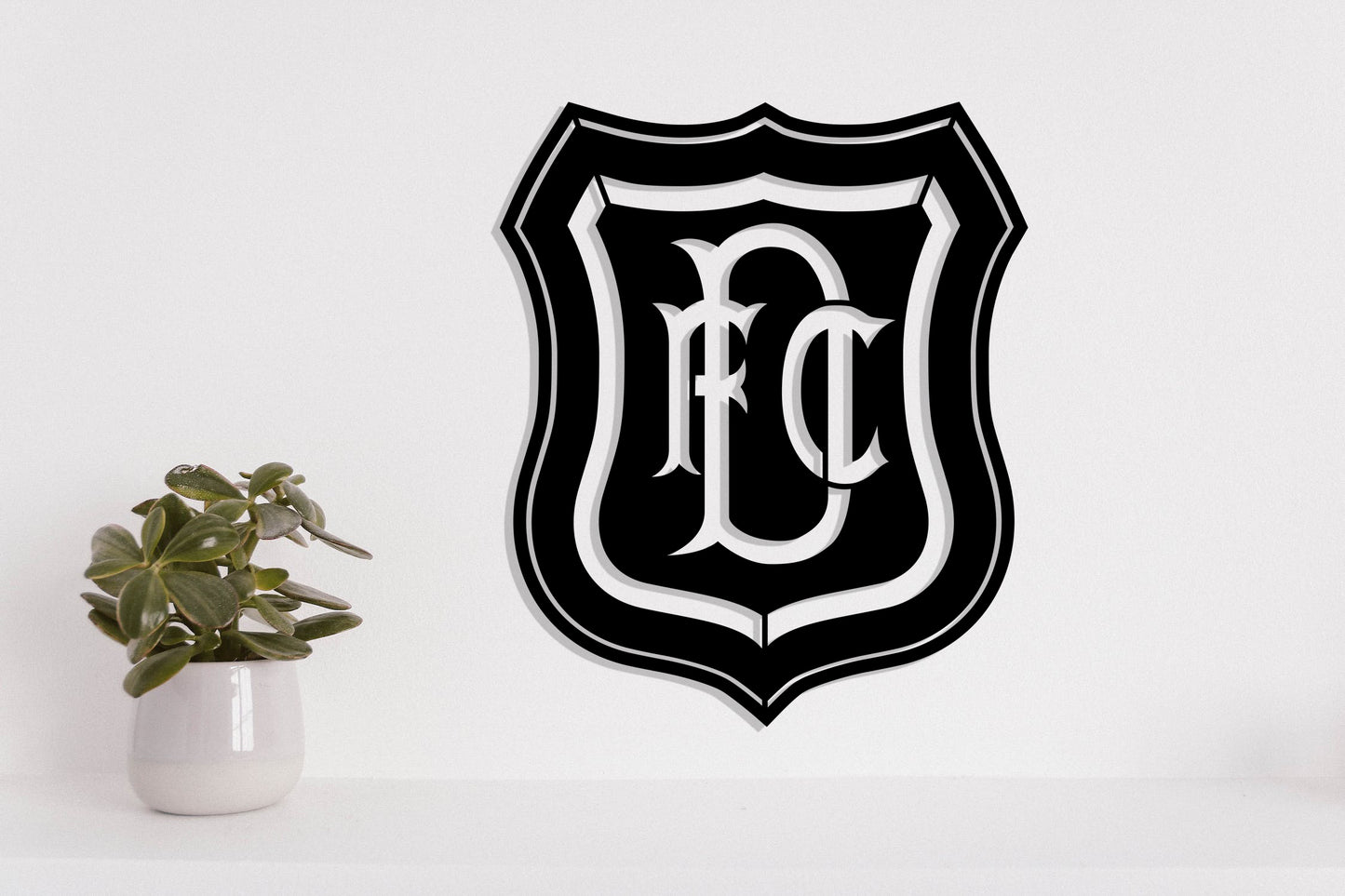 Dundee FC Badge Shield Metal Laser Cut files svg dxg jpg png pdf ai eps