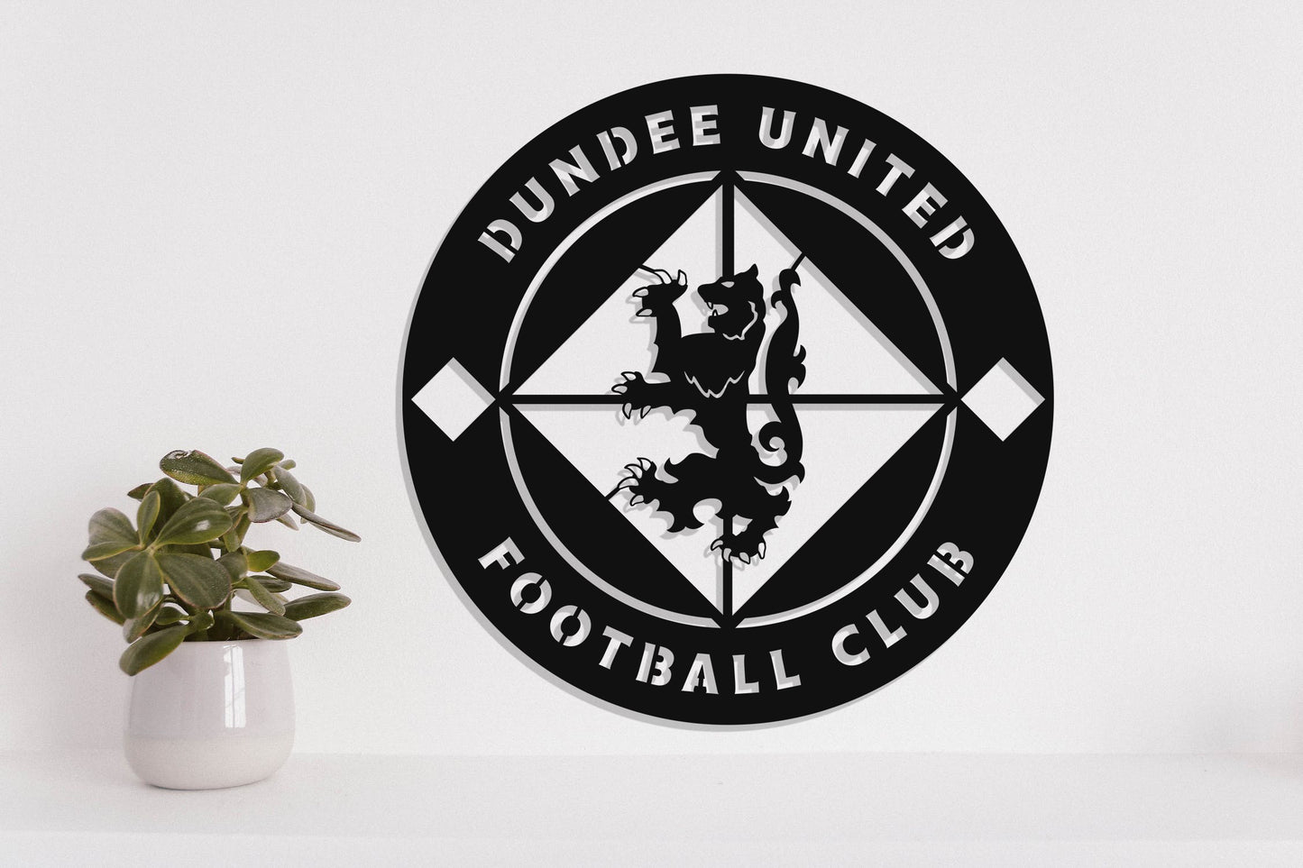 Dundee United FC Badge Shield Metal Laser Cut files svg dxg jpg png pdf ai eps