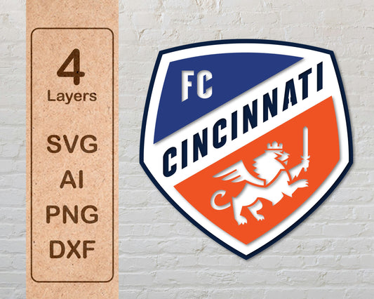 FC Cincinnati FC Layered Laser Cut files