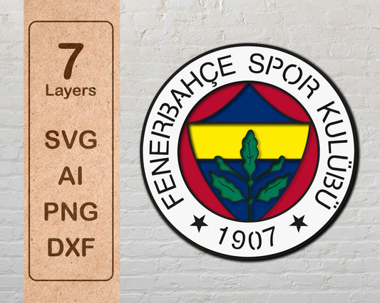 Fenerbahce FC Layered Laser Cut files