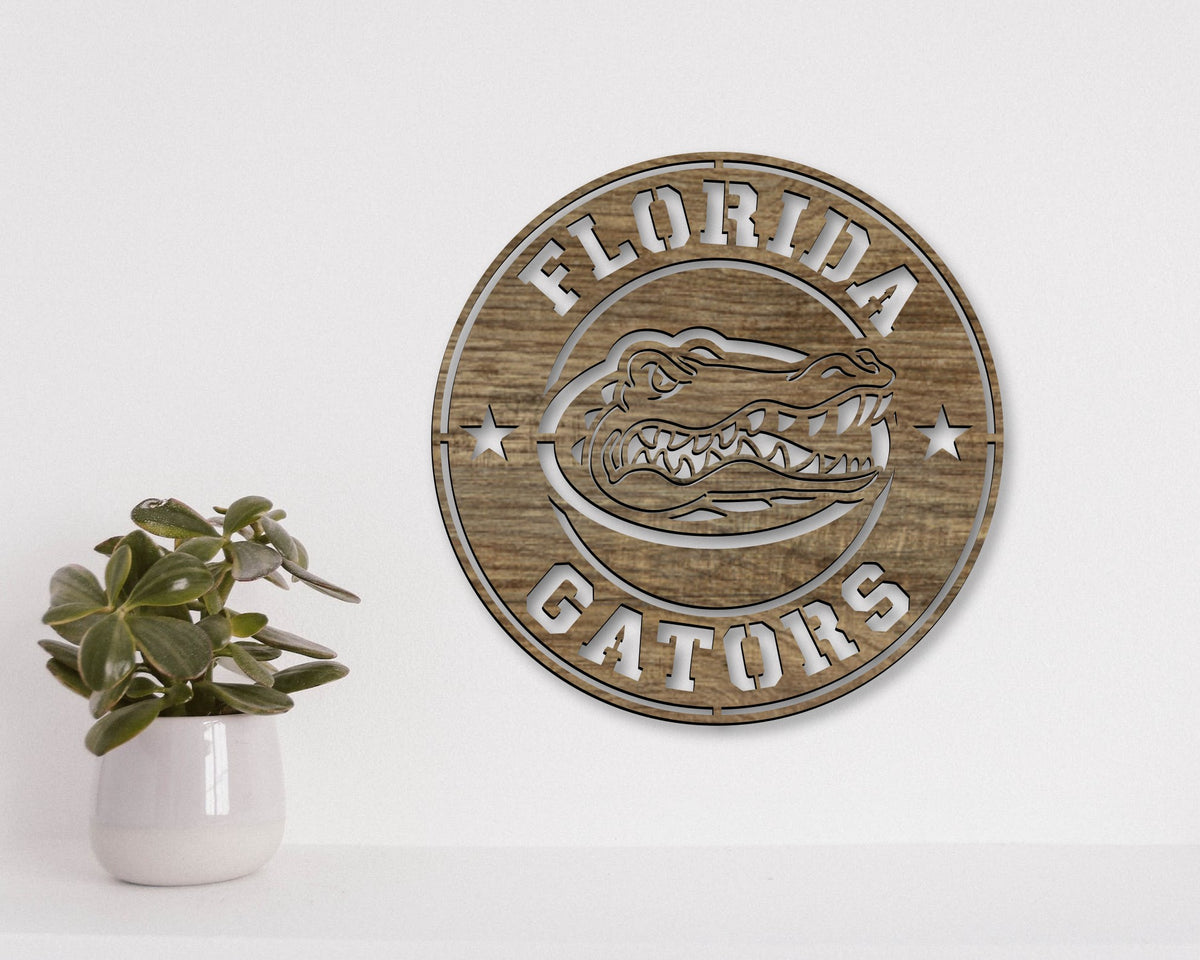 Florida Gators NCAA Football Team Badge Shield Laser Cut files svg dxf ai eps png jpg pdf