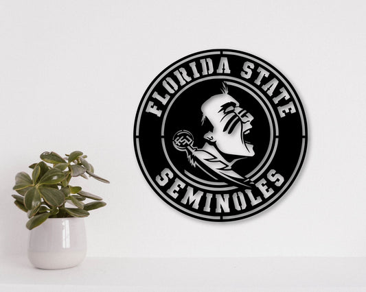 Florida State Seminoles NCAA Football Team Badge Shield Laser Cut files svg dxf ai eps png jpg pdf