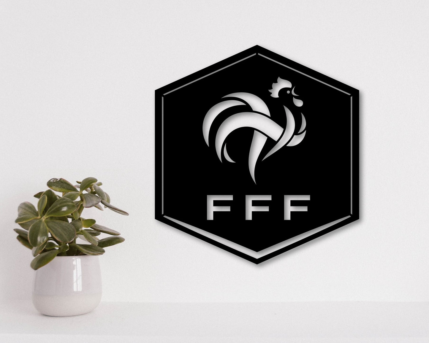 France National Football Team Badge Shield Metal Laser Cut files svg dxf ai png jpg pdf eps