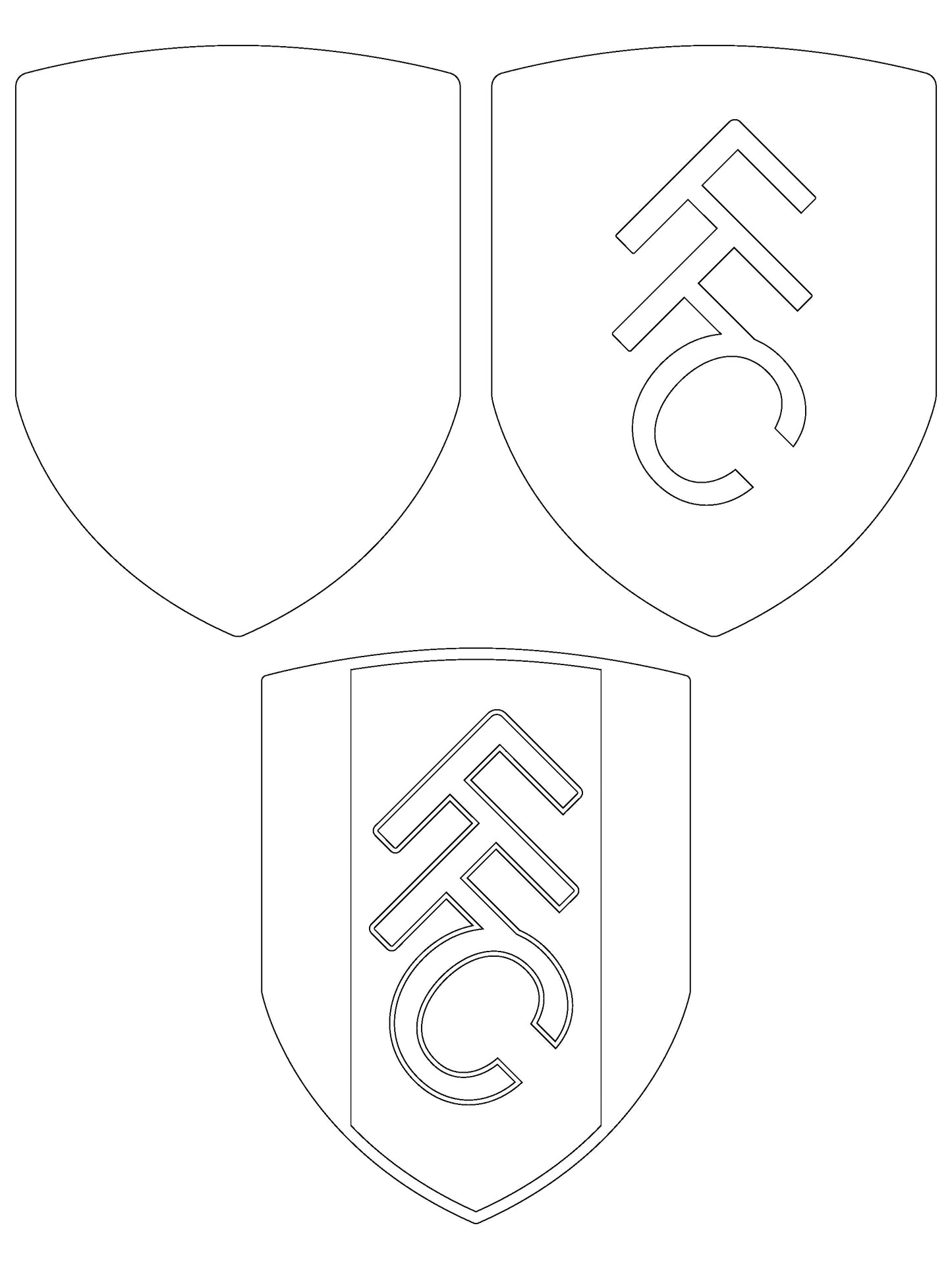 Fulham FC Layered Laser Cut files
