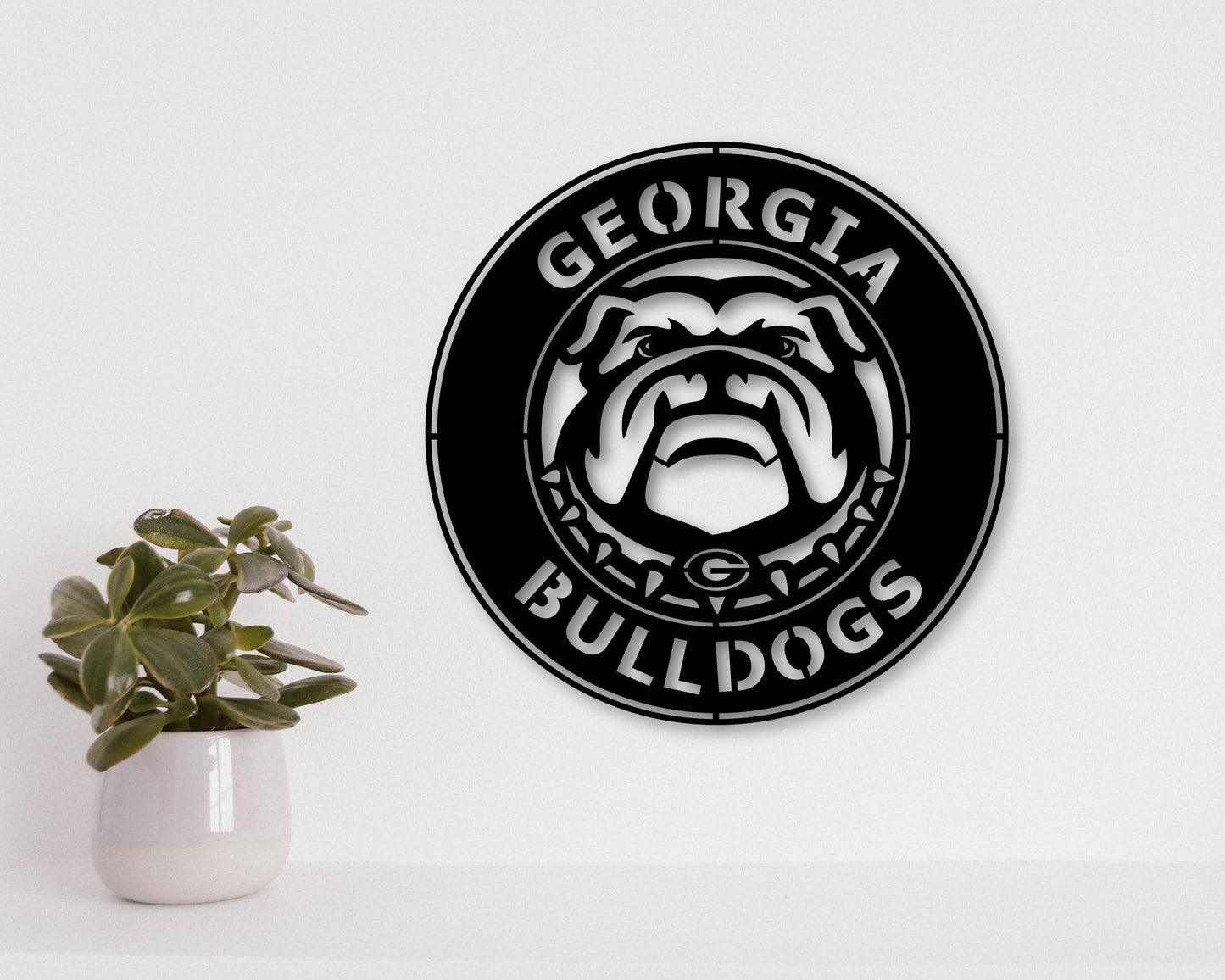 Georgia Bulldogs Football Team Badge Shield Laser Cut file svg dxf ai eps png jpg pdf
