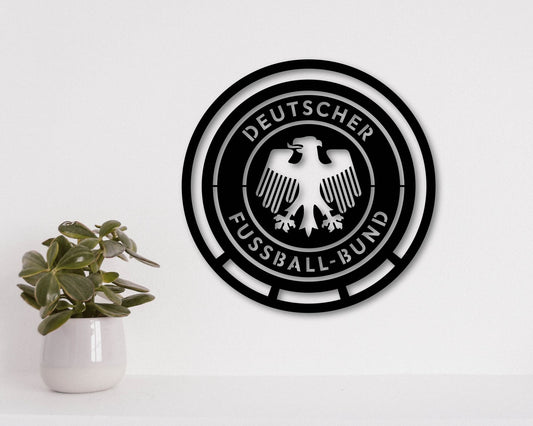 Germany National Football Team Badge Shield Metal Laser Cut files svg dxf ai png jpg pdf eps