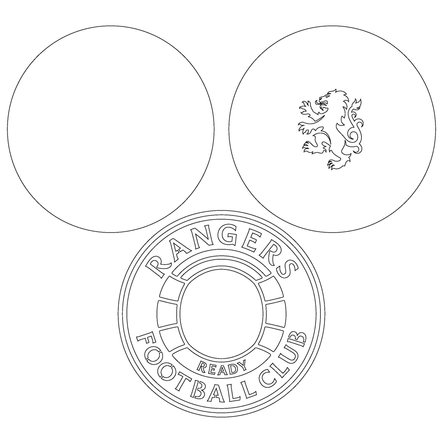 Glasgow Rangers FC Layered Laser Cut files