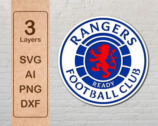 Glasgow Rangers FC Layered Laser Cut files