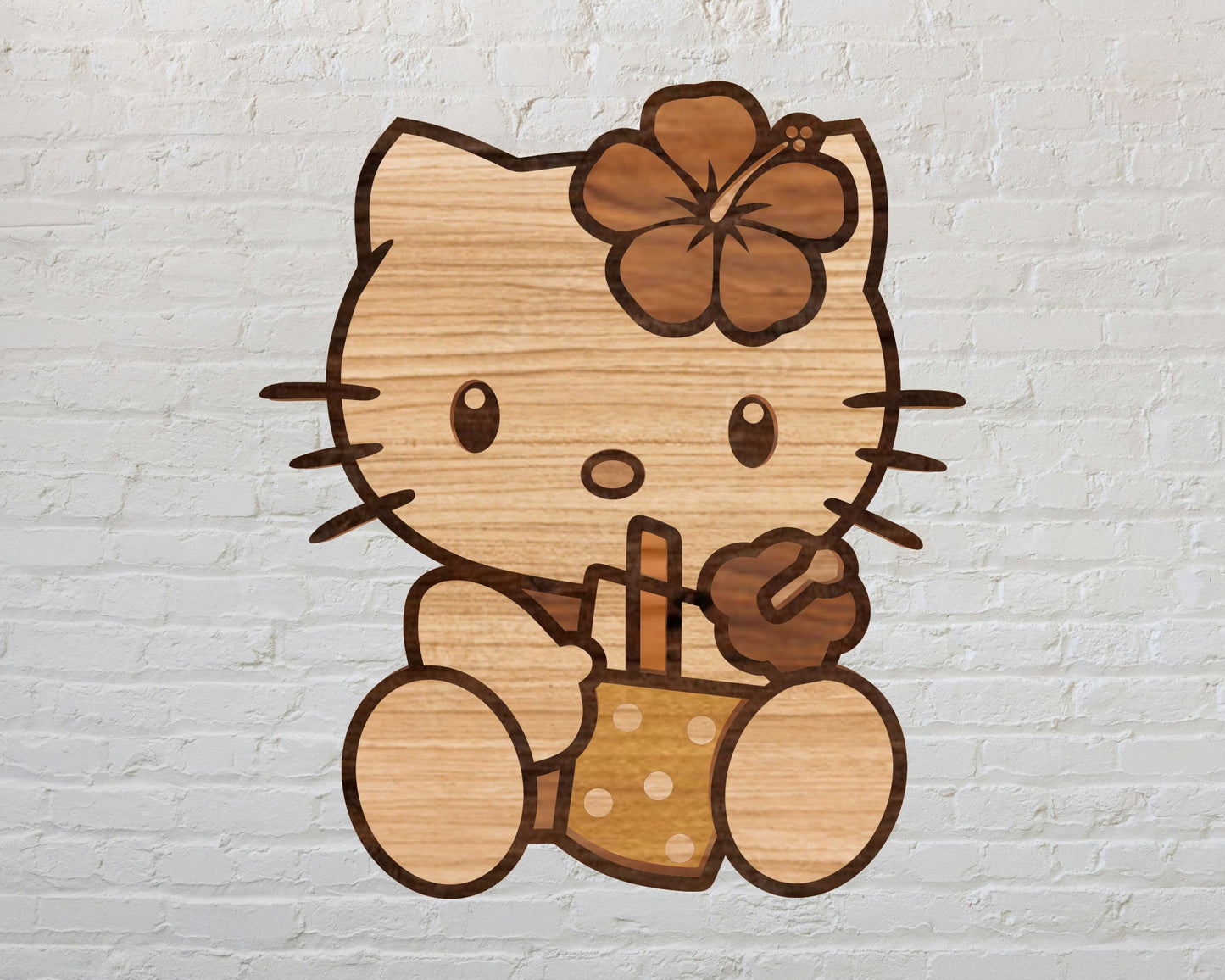 Hello Kitty Cartoon Character Multi Laser Cut files