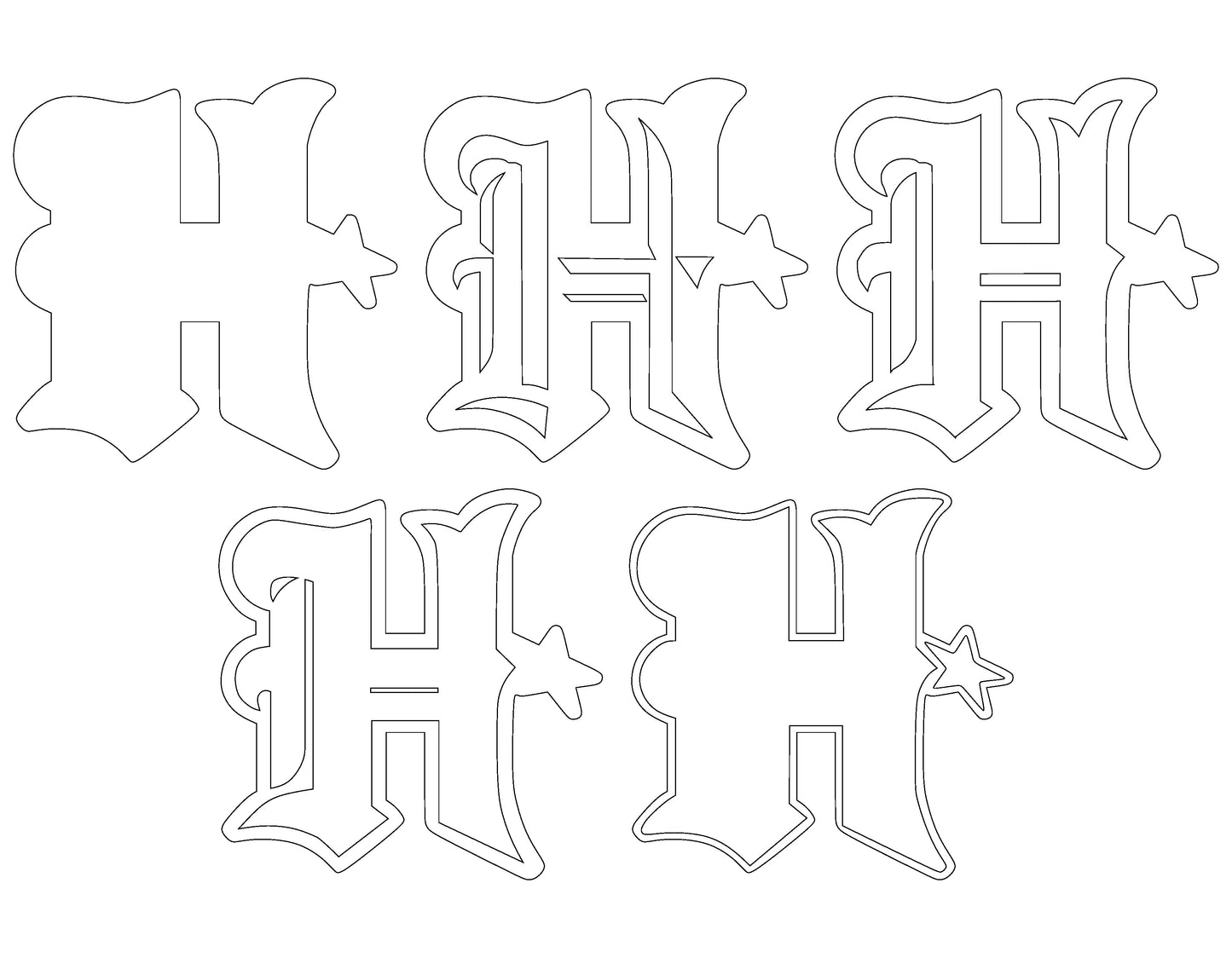 Houston Texans Logo Layered Laser Cut files svg dxf ai png