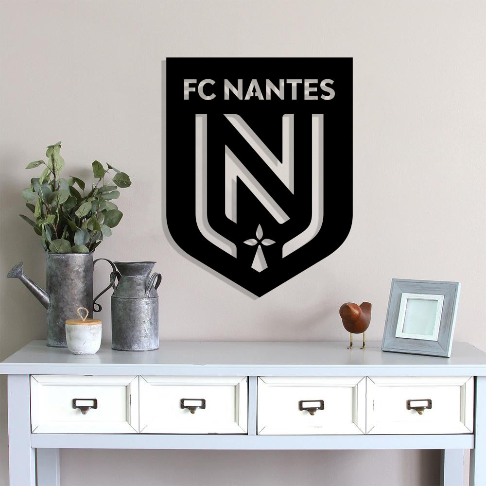 Nantes FC Badge Shield Metal Laser Cut files svg dxf png jpg pdf ai eps