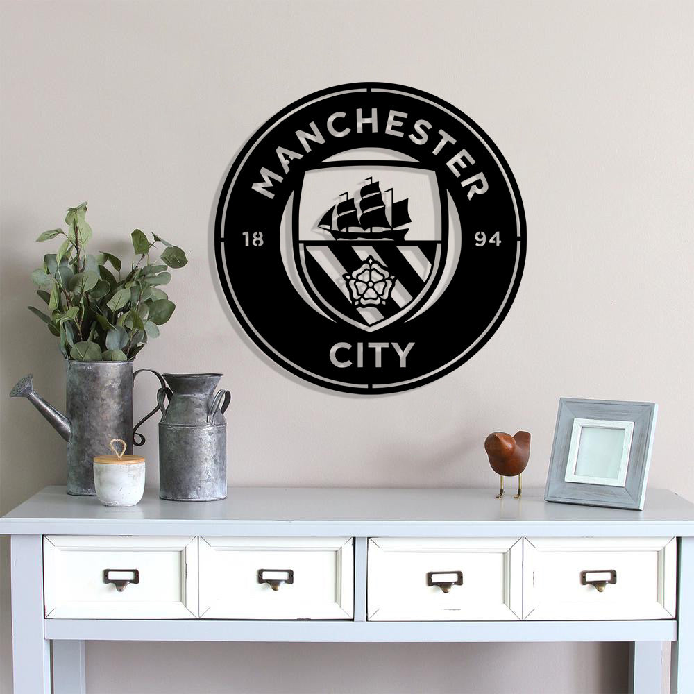Manchester City FC Batch Shield Metal Laser Cut files