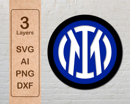 Inter Milan FC Layered Laser Cut files