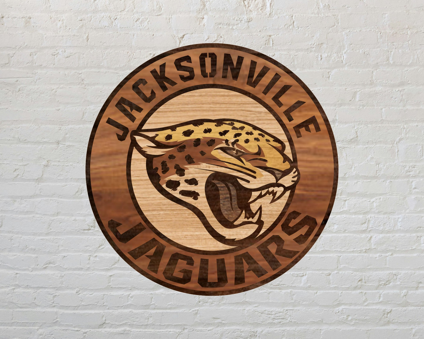 Jacksonville Jaguars Designed Logo Multi Layer Laser Cut files svg dxf ai png