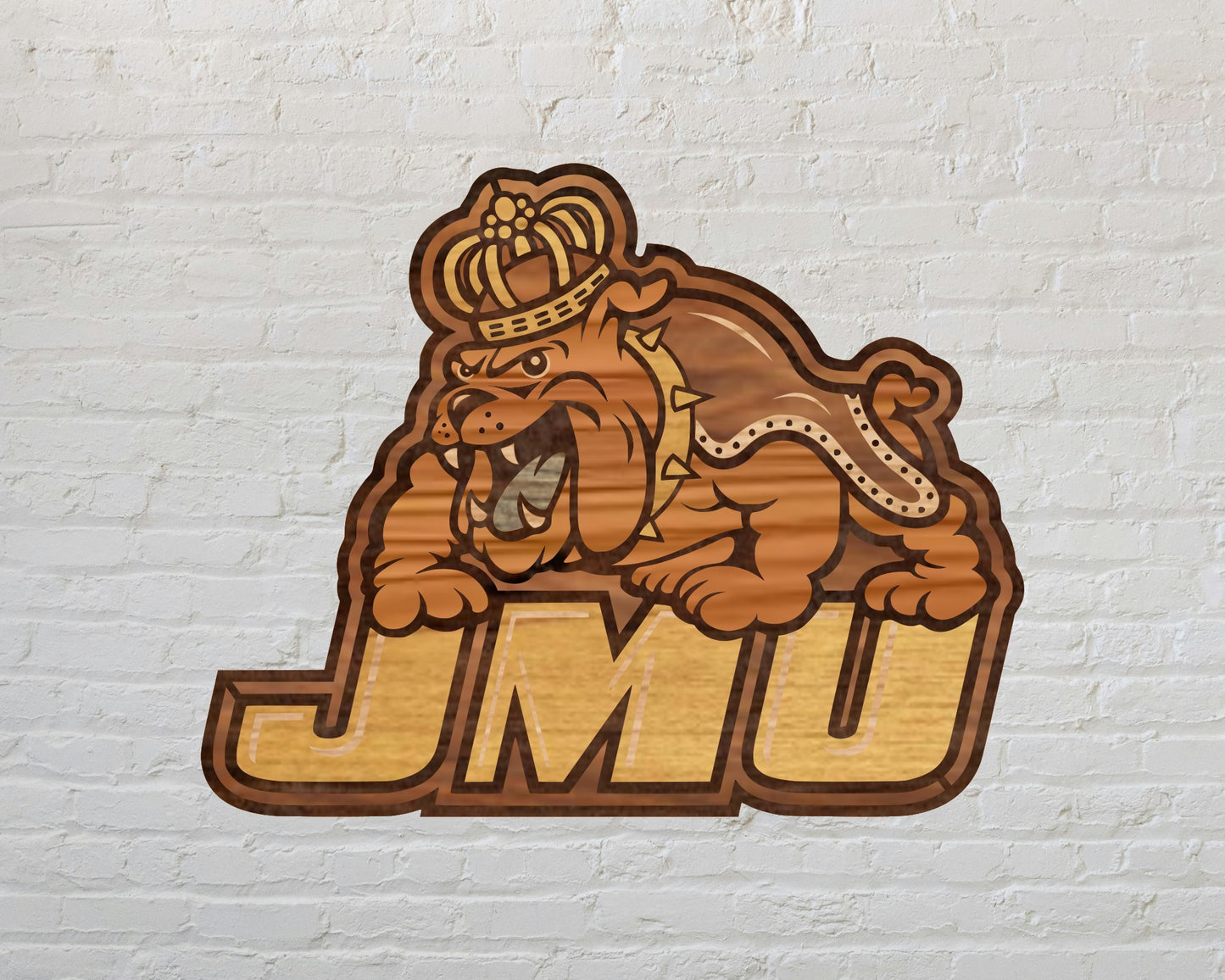 JMU Dukes College Football Team Multilayer Laser Cut files svg dxf ai png