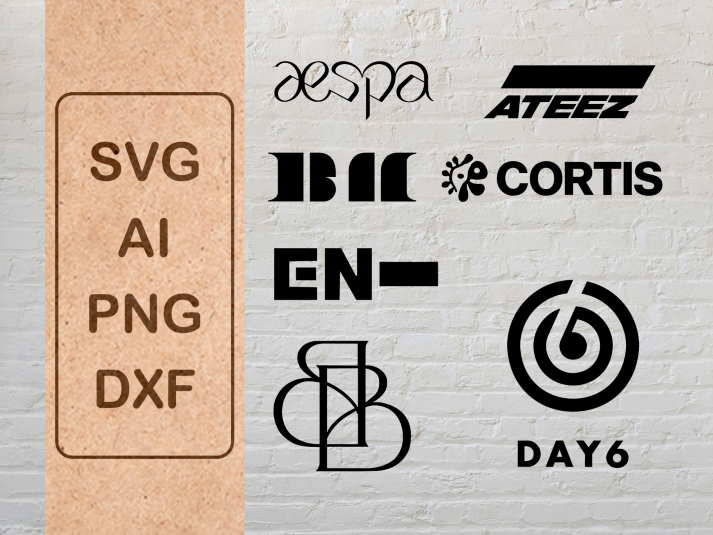 KPOP IDOL LOGOS CUT FILES (SERIES 1)