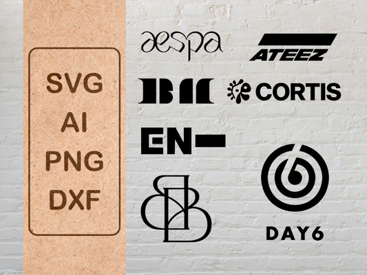 KPOP IDOL LOGOS CUT FILES (SERIES 1)