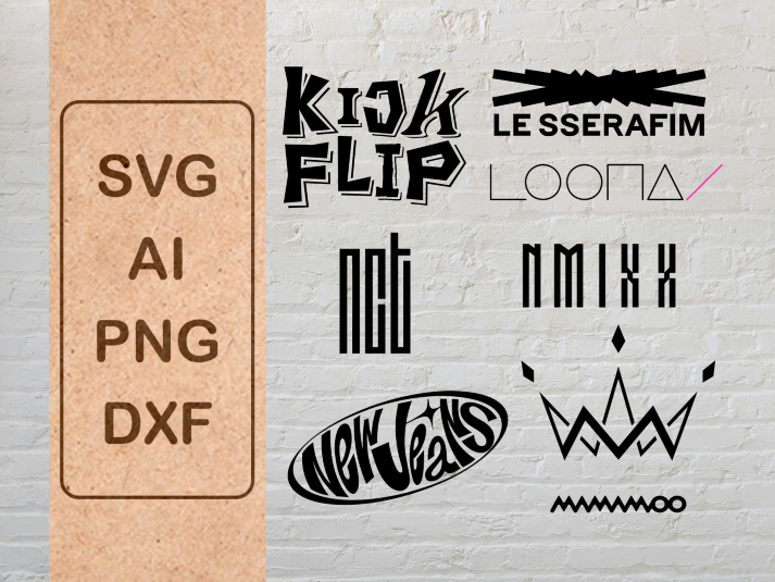 KPOP IDOL LOGOS CUT FILES (SERIES 3)