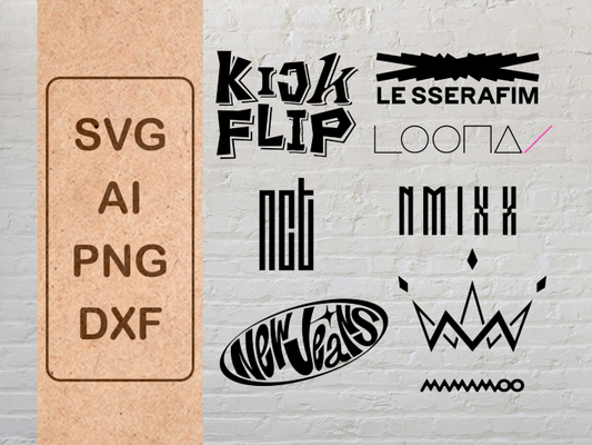 KPOP IDOL LOGOS CUT FILES (SERIES 3)