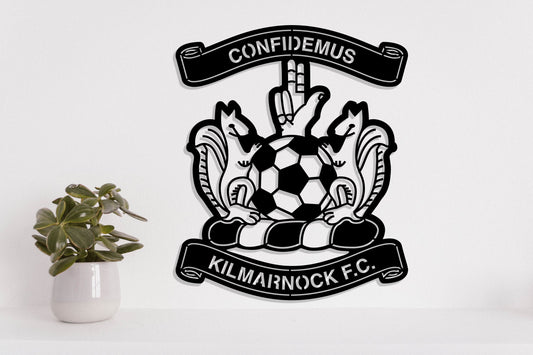 Kilmarnock FC Badge Shield Metal Laser Cut files ai png svg dxf, jpg eps pdf