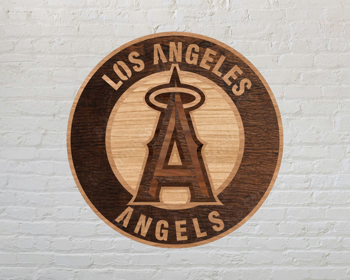 Los Angeles Angels Multi Layer Laser Cut files svg dxf ai png