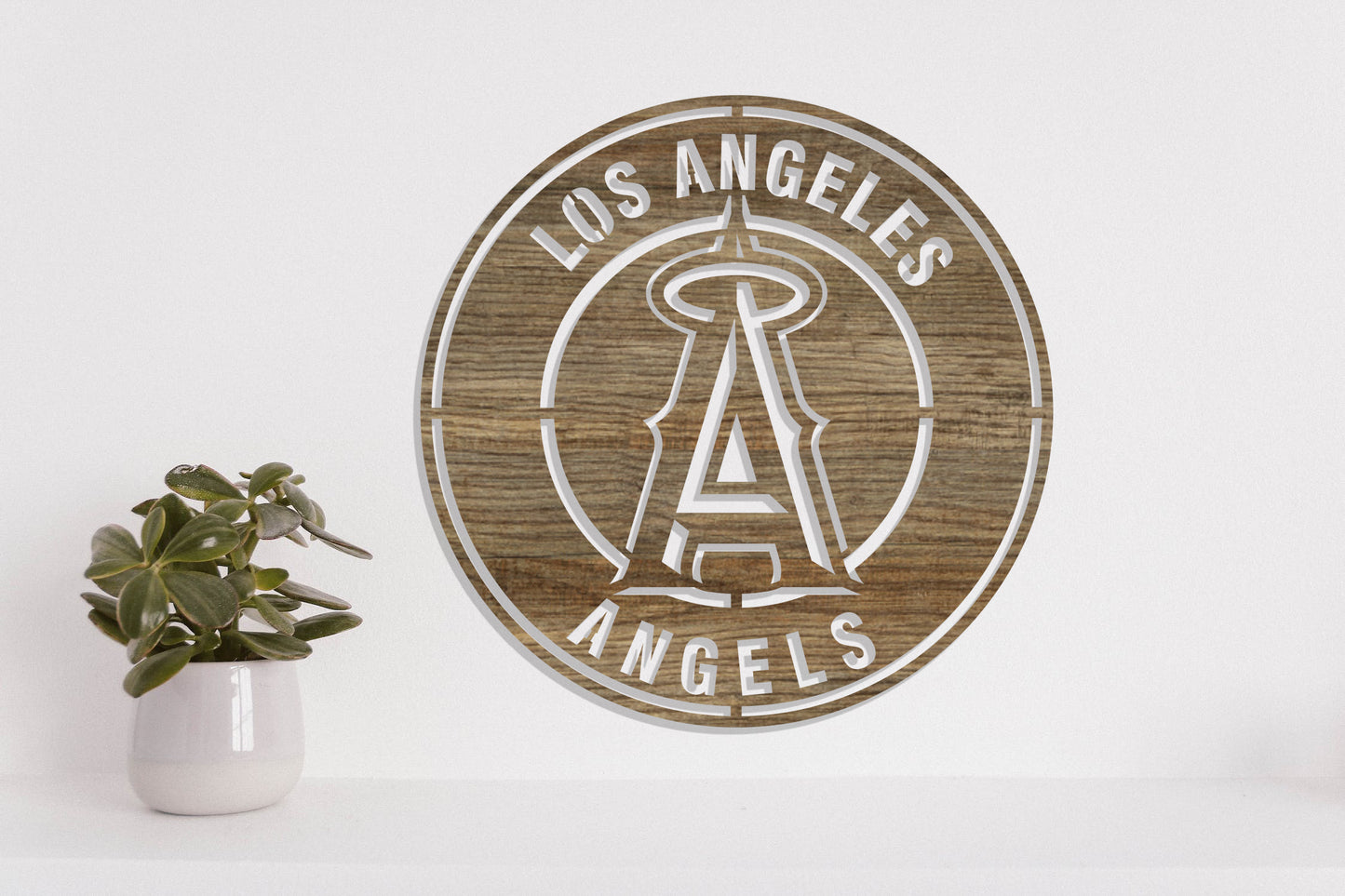 Los Angeles Angels Badge Shield Metal Laser Cut files svg dxf ai png jpg pdf eps