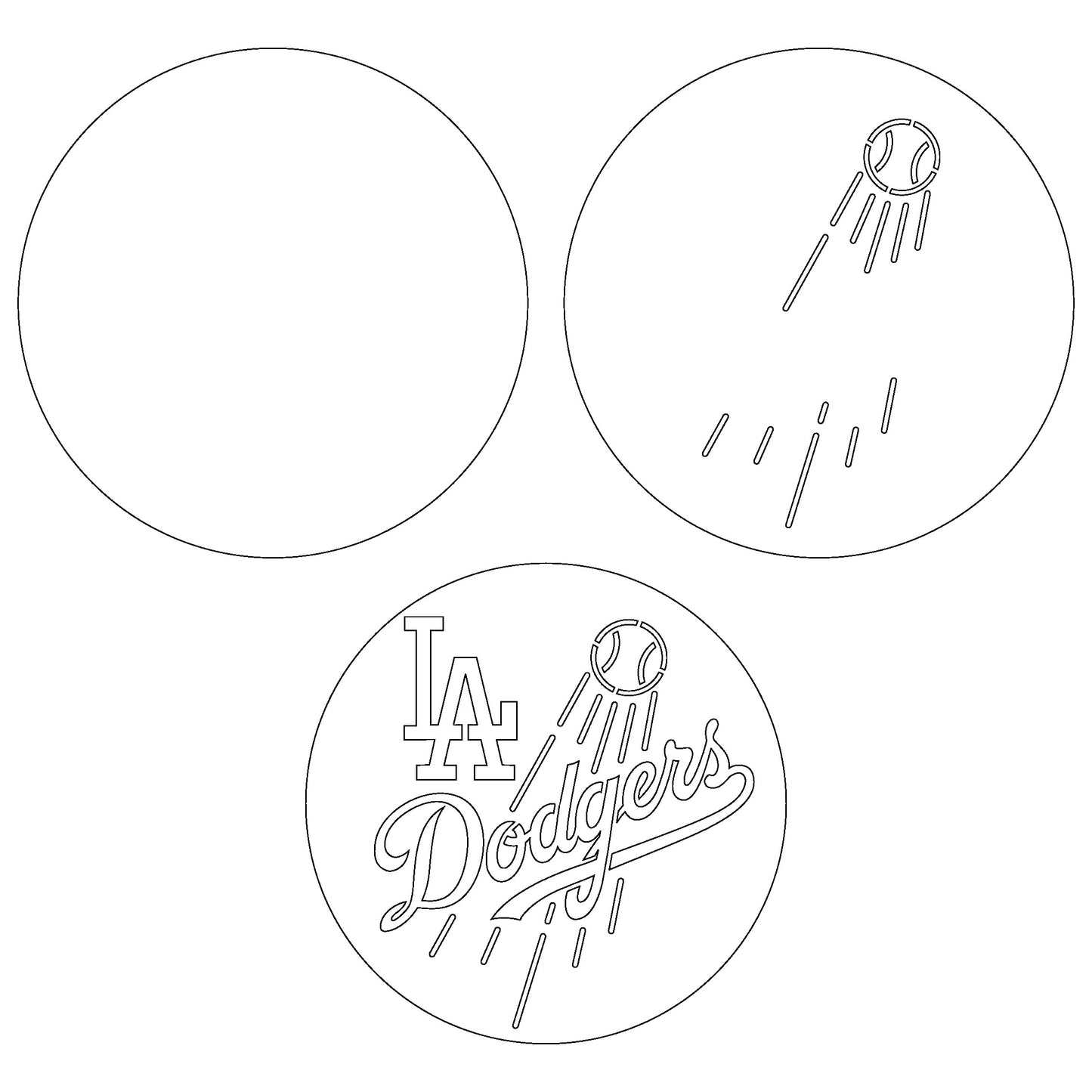 Los Angeles Dodgers Layered Laser Cut files