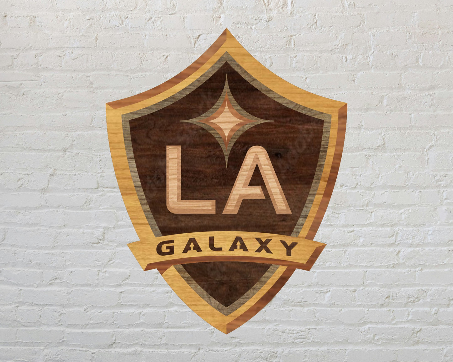 LA Galaxy FC Multilayer Laser Cut files svg dxf ai png