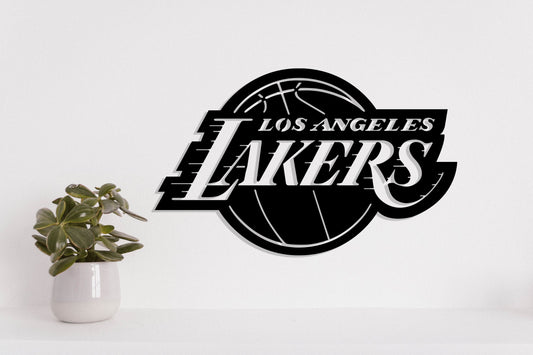 Los Angeles Lakers Badge Shield Metal Laser Cut files svg dxf ai png jpg pdf eps