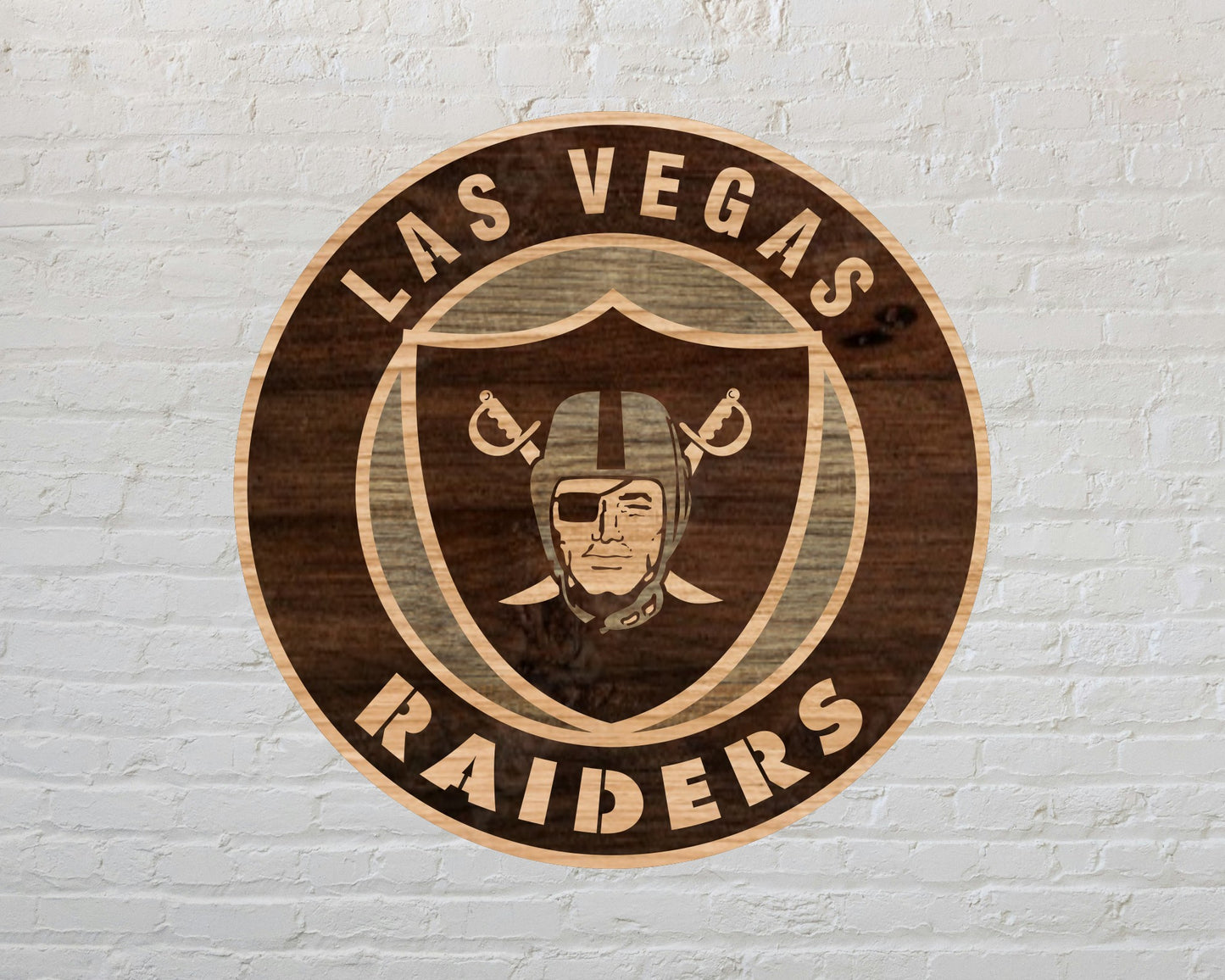 Las Vegas Raiders Designed Logo Multi Layer Laser Cut files svg dxf ai png