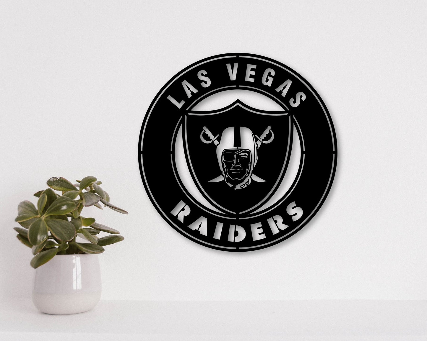 Las Vegas Raiders Badge Shield Laser Cut files svg dxf ai eps png jpg pdf