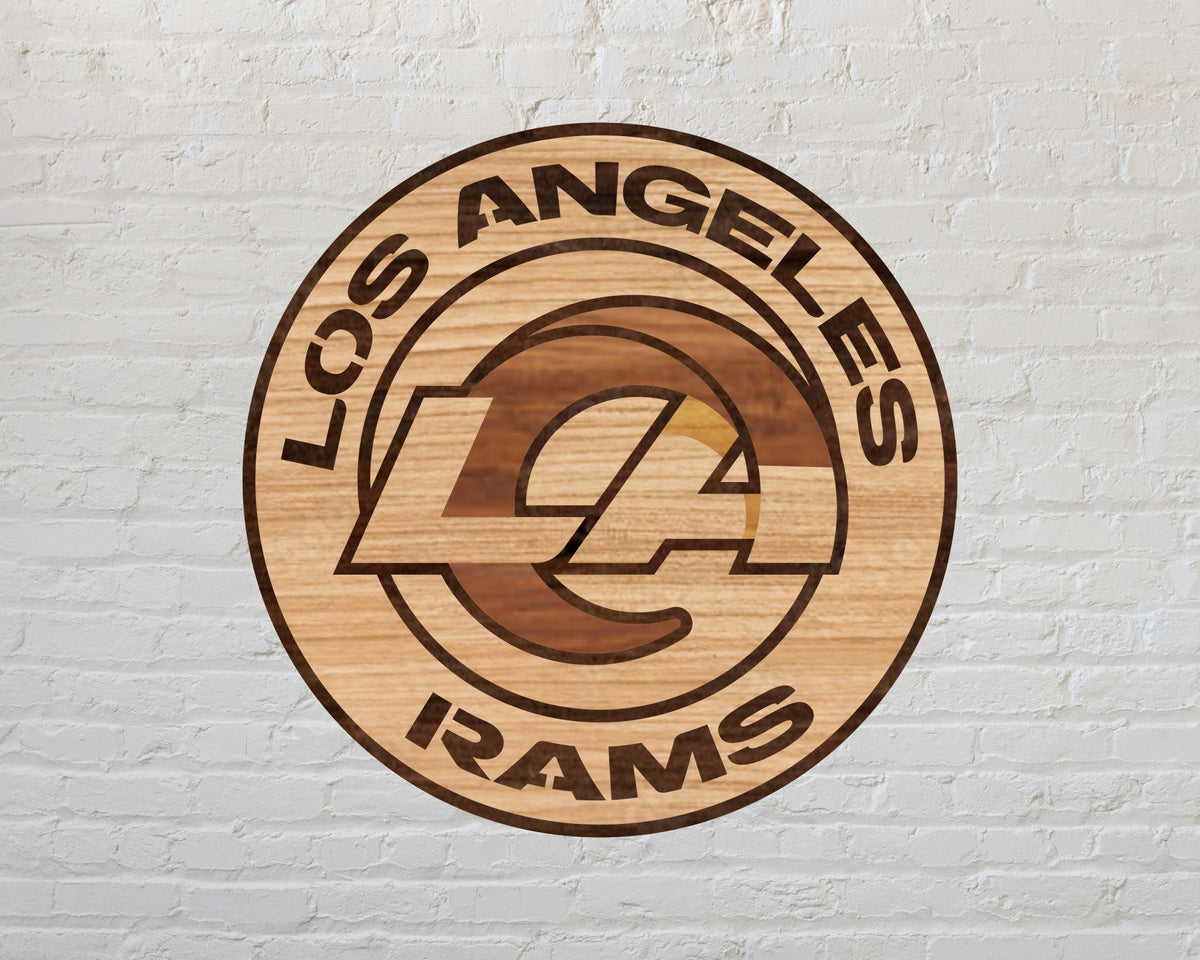 La Rams Logo Dxf Los Angeles Rams Designed Logo Multi Layer Laser Cut files svg dxf ai ...
