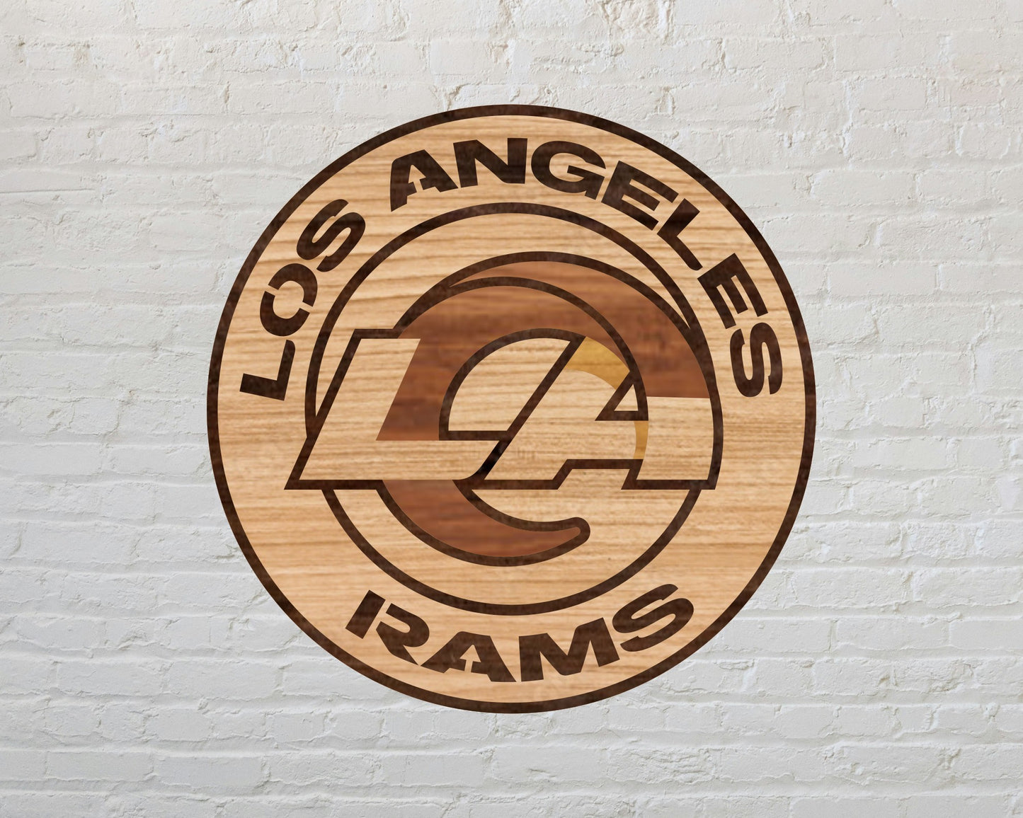 Los Angeles Rams Designed Logo Multi Layer Laser Cut files svg dxf ai png