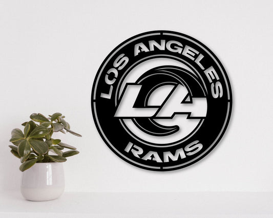Los Angeles Rams Badge Shield Laser Cut files svg dxf ai eps png jpg pdf
