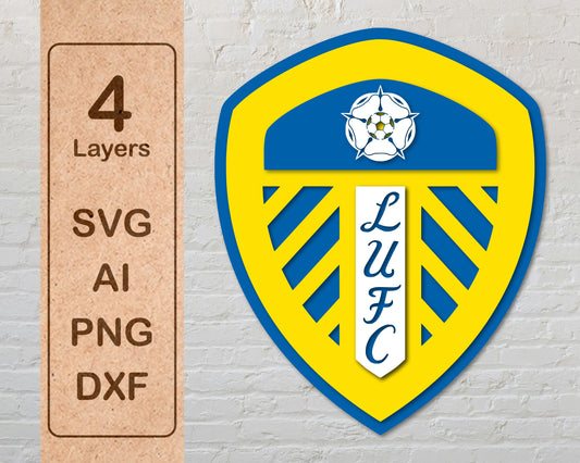 Leeds United FC Layered Laser Cut files
