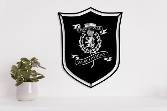 Livingston FC Badge Shield Metal Laser Cut files svg dxg jpg png pdf ai eps