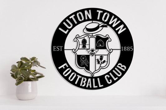 Luton Town FC Badge Shield Metal Laser Cut files svg dxg jpg png pdf ai eps