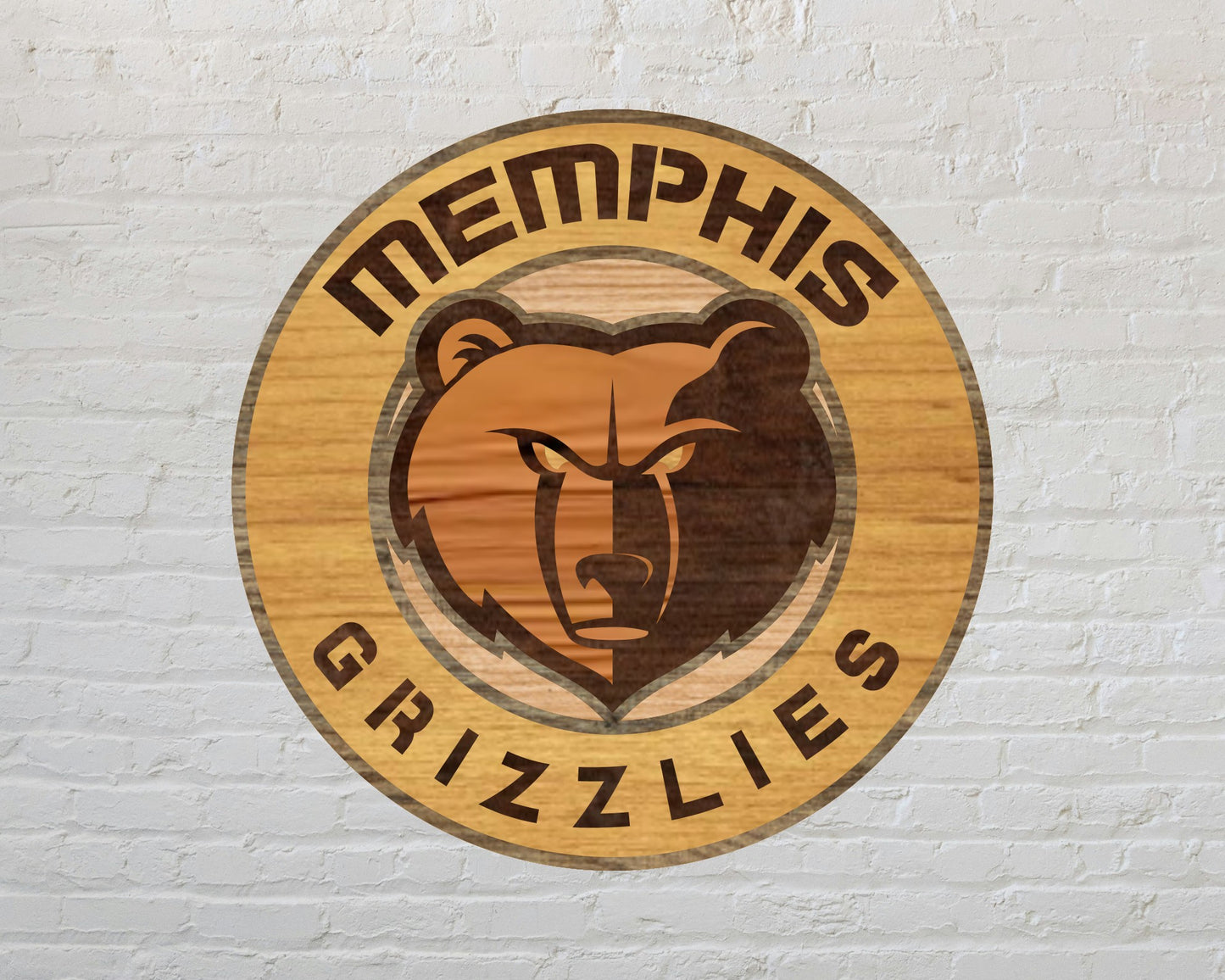 Memphis Grizzlies NBA Teams Design Logo Multi Layer Laser Cut files svg dxf ai png