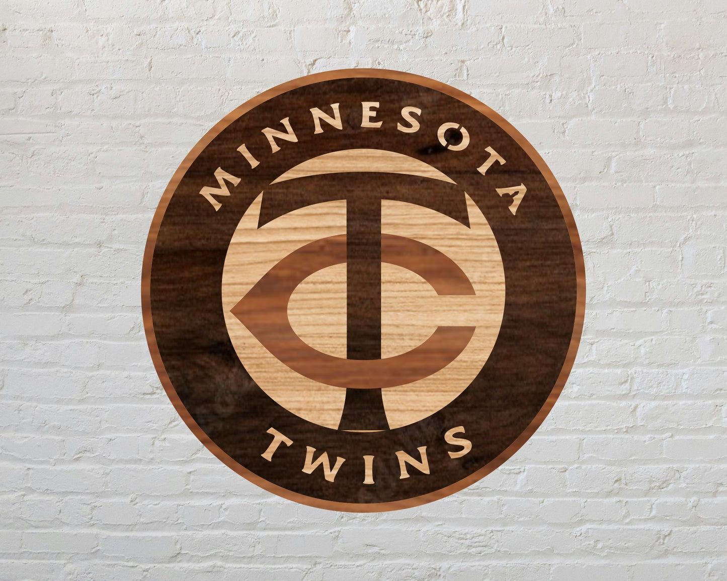 Minnesota Twins Designed Logo Multi Layer Laser Cut files svg dxf ai png